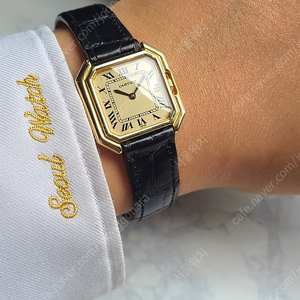 [정품] 까르띠에 생튀르 옐로우골드 금장 수동 LM 라지 남성용 (Cartier Ceinture Gold Manual Men's)