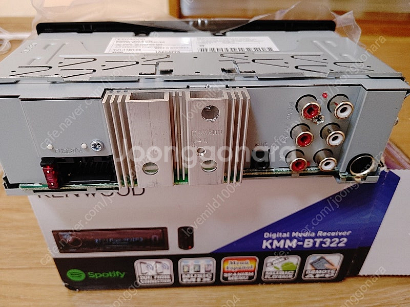 켄우드 1딘 카오디오 KMM-BT322 스포티파이, 블...--3