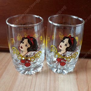 빈티지 유리컵