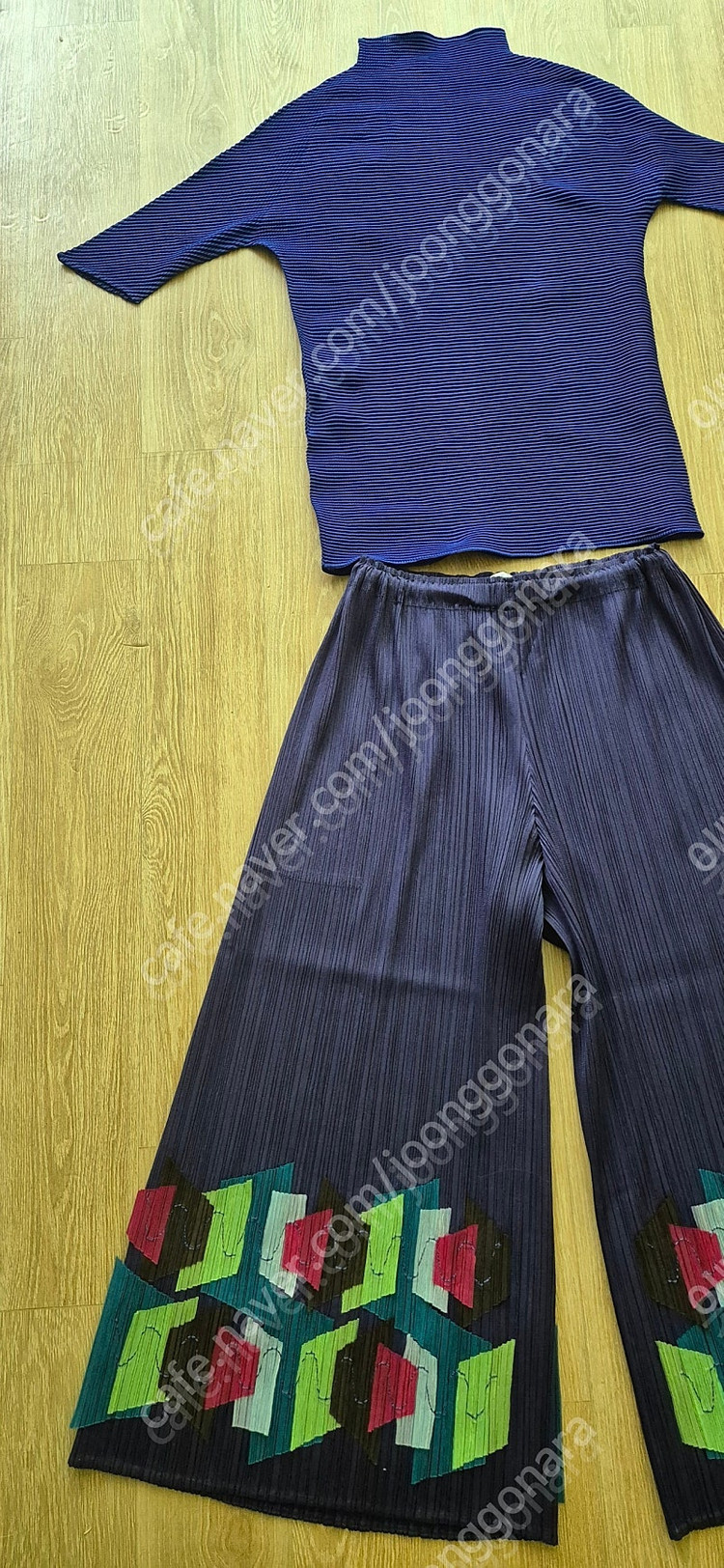 정품 이세이미야케 플리츠플리즈 ISSEYMIYAKE 와이드팬츠 이미지