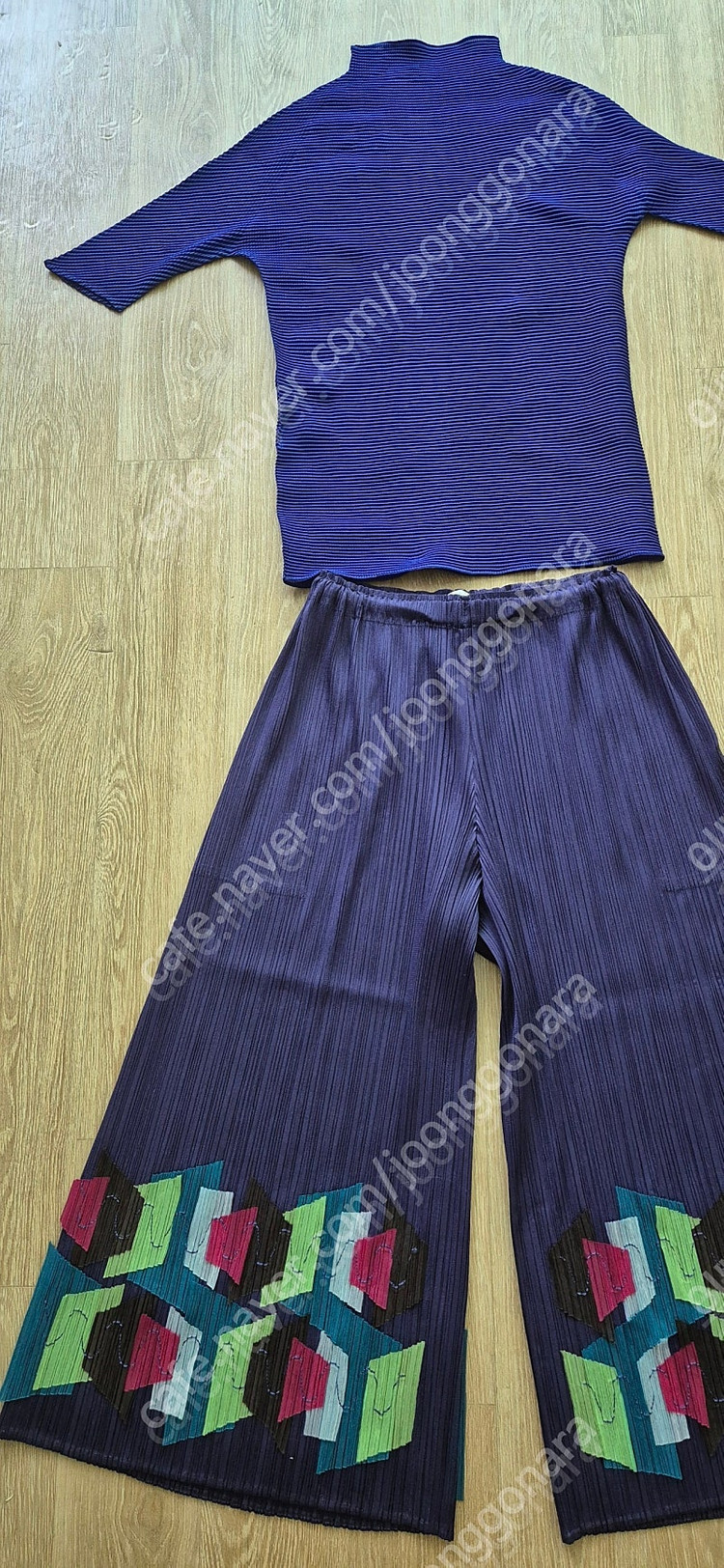 정품 이세이미야케 플리츠플리즈 ISSEYMIYAKE 와이드팬츠 이미지