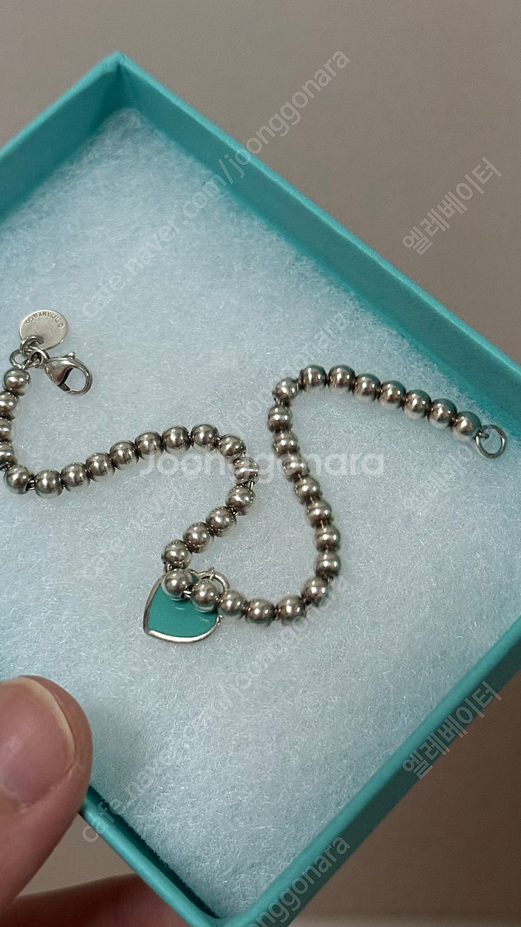 티파니앤코 더블하트 팔찌 하트팔찌--2