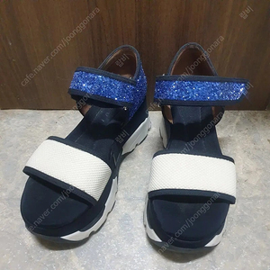 마르니 글리터 플랫폼 샌들