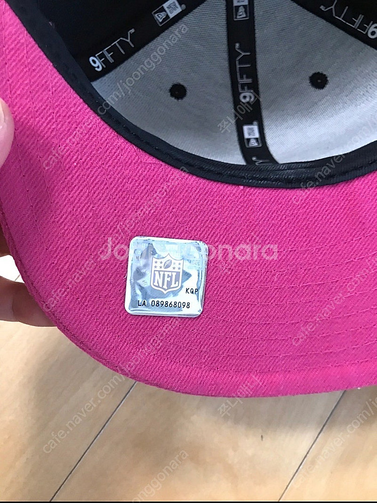 뉴에라 9fifty Saints 스냅백 핑크 새상품--2