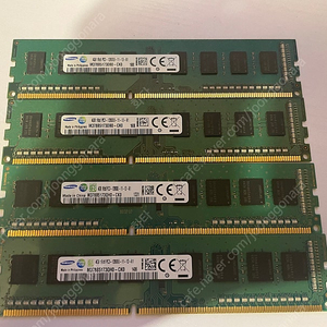삼성 램 DDR3 PC3 12800 4G 4개 1.5만 팝니다
