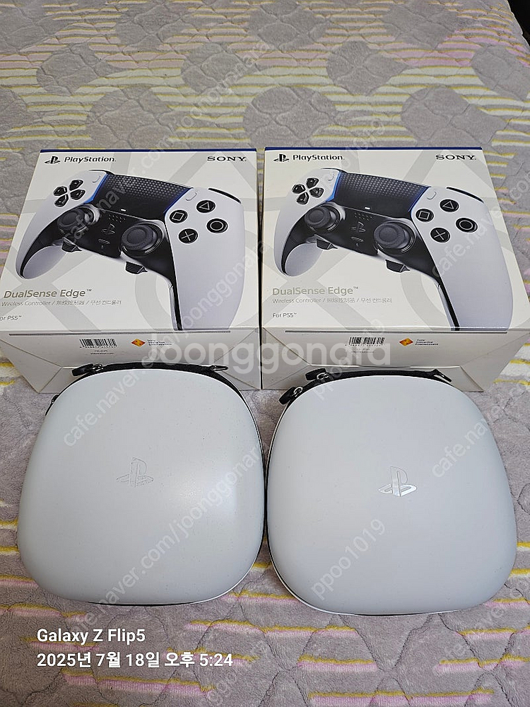 플레이스테이션 PS5 듀얼센스 엣지 무선 컨트롤러 2개...--0