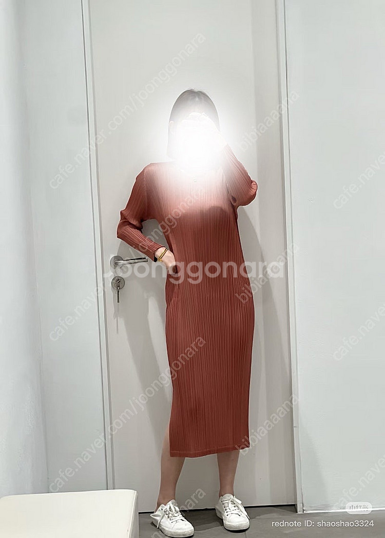 24년 12월 플리츠플리즈 먼슬리 원피스 브라운 새상품--6