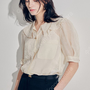 마인 프릴칼라시어블라우스 82