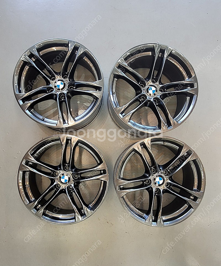 BMW 5시리즈 18인치 (BMW F10 613M 18인치 순정휠) 팝니다!! 고스트크롬 복원 후 미장착--0
