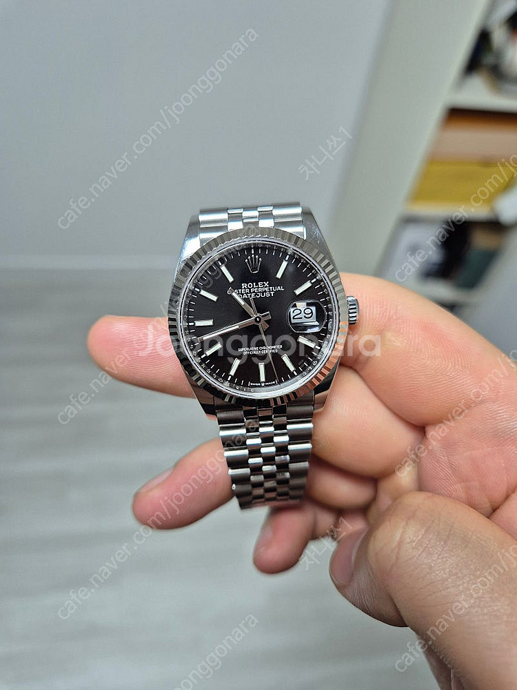 롤렉스 데이트저스트 36 검판바 팝니다--0
