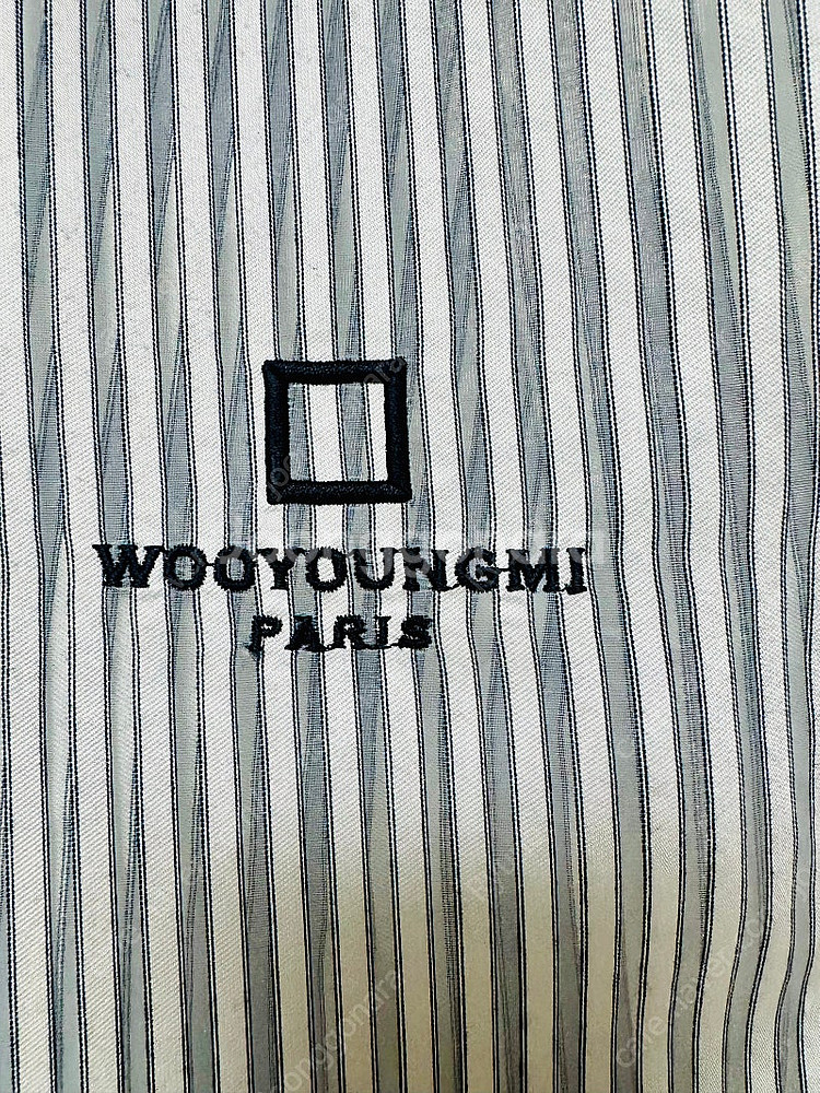 우영미 24SS 그레이 스트라이프 셔츠 48--1