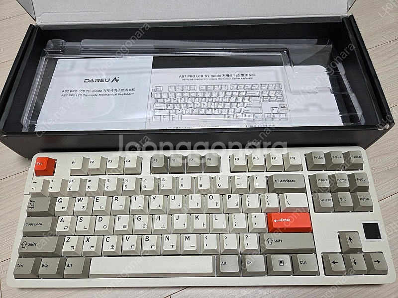 다얼유 A87 PRO LCD 무선 기계식 키보드 레트로--0