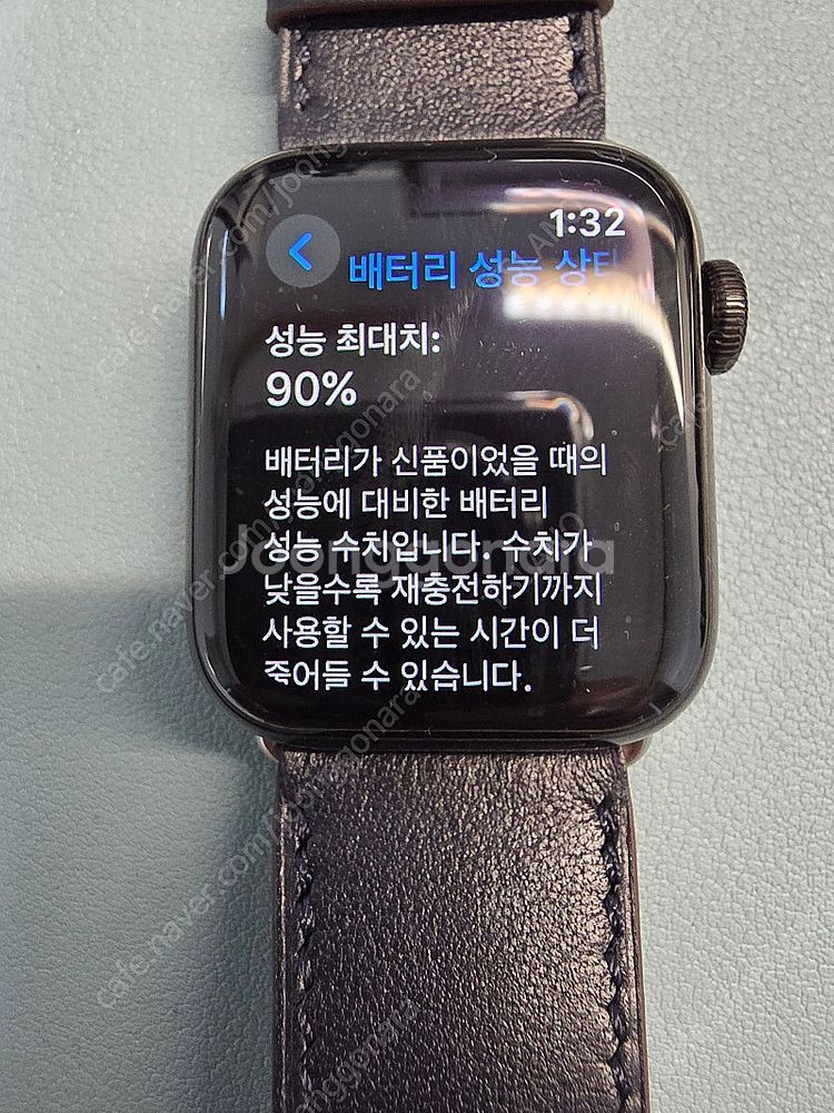 애플워치6 에르메스 40mm 스페이스 블랙--2