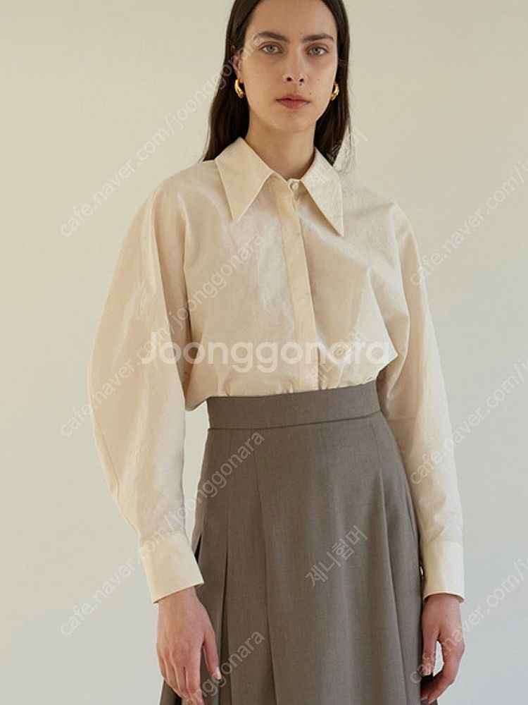 모한 셔츠 볼륨 블라우스 새상품 코튼 남방--1
