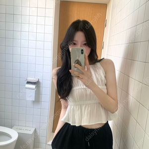 샵레예 레예마켓 비비홀터탑 화이트 택부착새제품