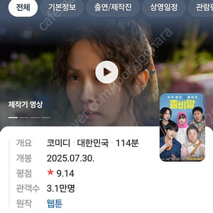 CGV전용 좀비딸 예매권 2장 판매