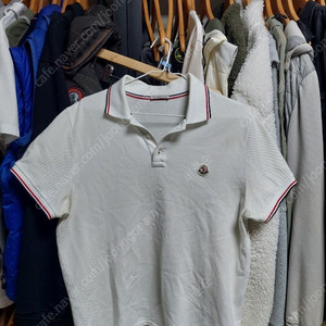 몽클레어 피케 반팔 화이트 m