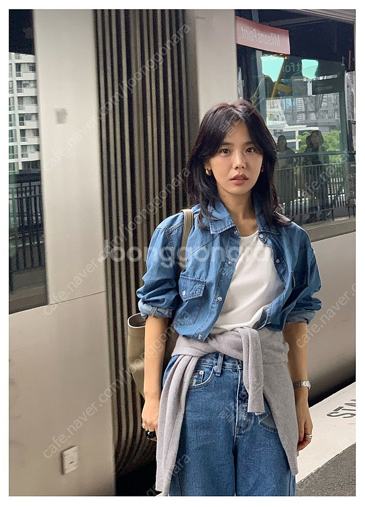 프레쉬라벨 웨스턴 데님셔츠(새상품)--0