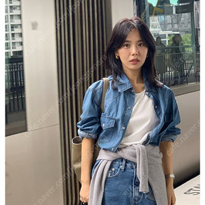 프레쉬라벨 웨스턴 데님셔츠(새상품)