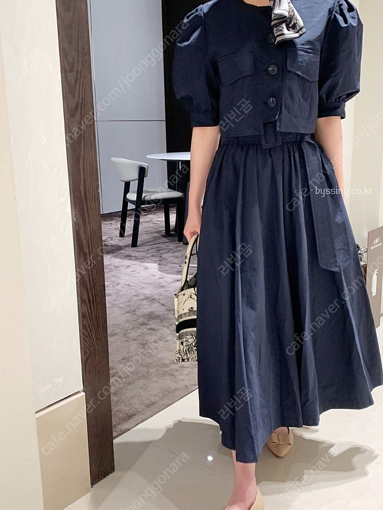 바이씨니 썸머 트렌치 셋업 네이비 새상품:) 이미지