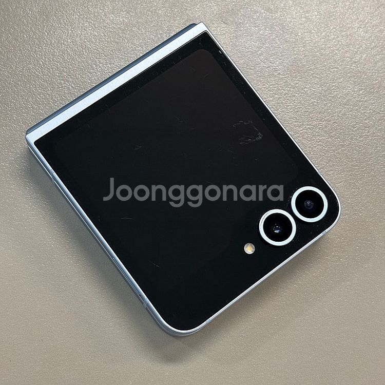 갤럭시Z플립6 블루색상 256용량 미파손 무잔상 기능하...--9
