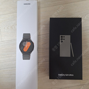 갤럭시 S24 울트라 256 GB (티타늄 그레이) + 갤럭시 워치 7 (그린