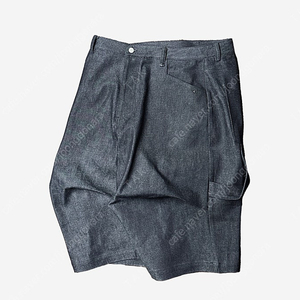[3] 정가 논노드 알파인 카펜터 로우 셀비지 데님 쇼츠 인디고 새제품