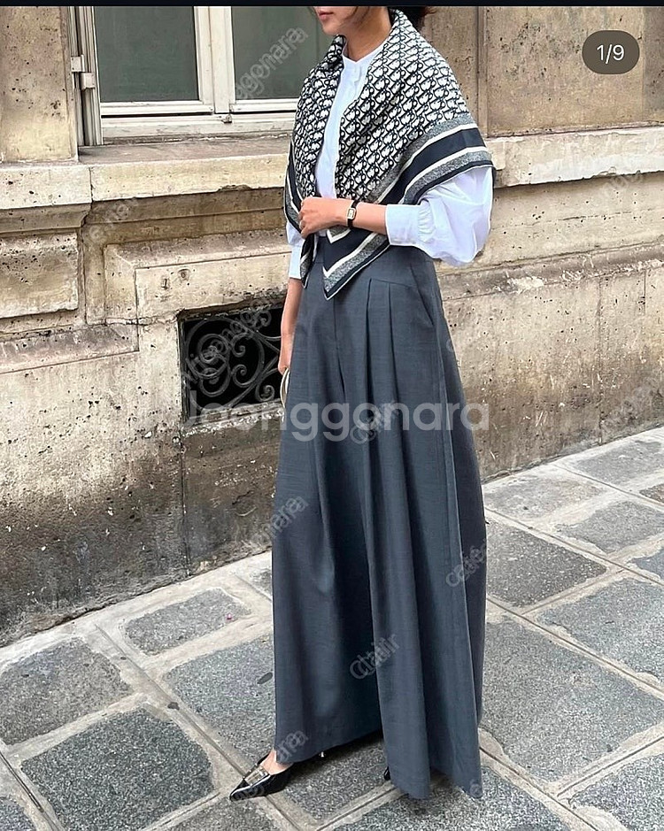 오뮤 플레어와이드 슬랙스--0