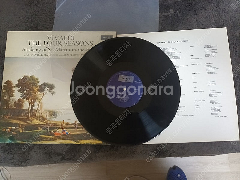 1970년 비발디의 사계 영국 LP 원판--1