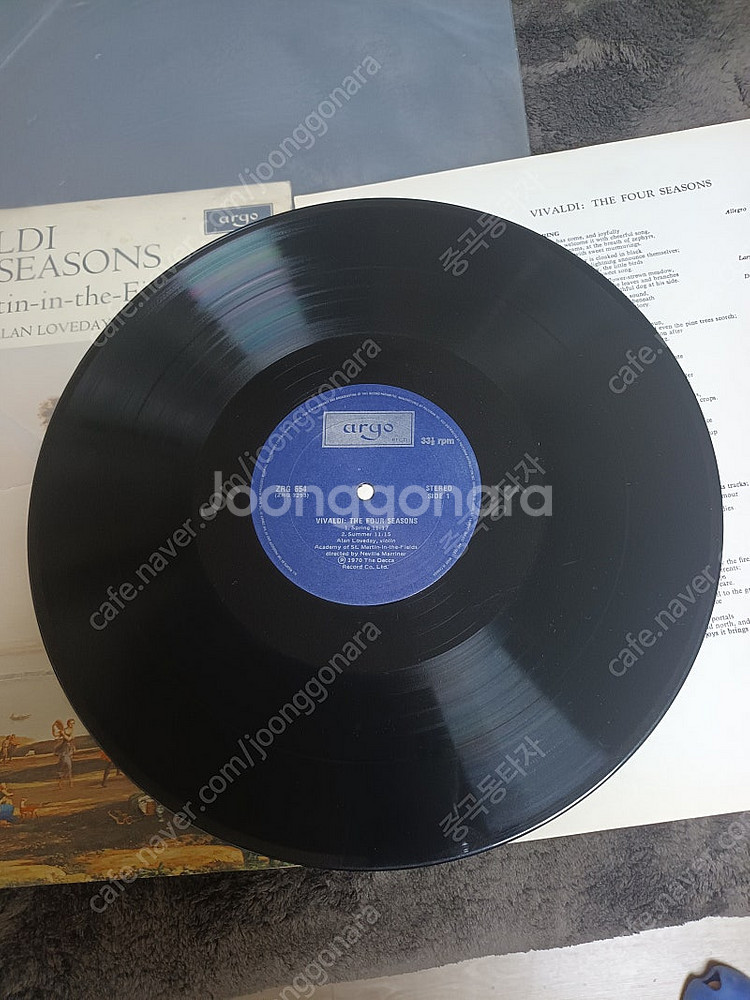 1970년 비발디의 사계 영국 LP 원판--2