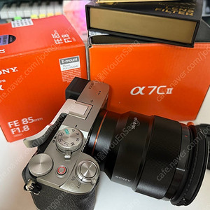 a7c2실버 + 소니 85mm f1.8 + k&f 3in1 필터 + 소모품 일괄판매
