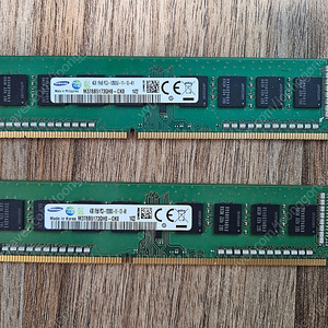 삼성 DDR3 PC3 - 12800 4GB 램 2개