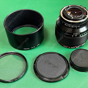 캐논 canon nFD 85mm f1.2 L MF 수동렌즈 팝니다(민트) 손만두