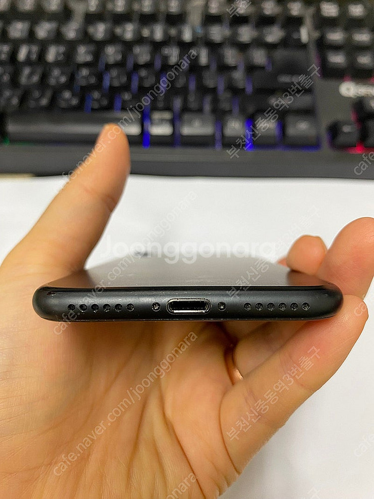 201561 아이폰7 매트블랙 외관깔끔 32GB 무잔상 업무폰 학생폰 인스타감성카메라(카메라무음) 12만 부천 (대...--6