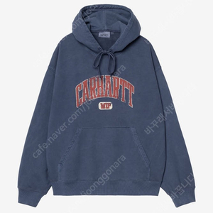 칼하트WIP HOODED LIBRARY SWEATSHIRT INK GARMENT DYED
