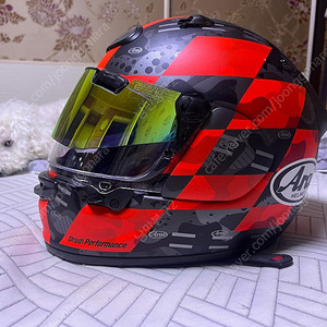 아라이 아스트로 GX 체커 레드 헬멧 라지 사이즈