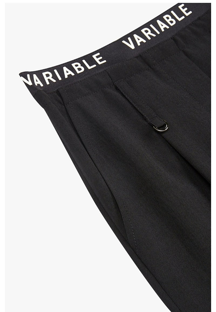 [새상품]보브(VOV) 레터링 밴딩 쿨 와이드팬츠--2