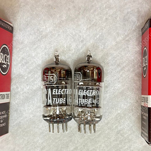 RCA 5751 (12AX7 고신뢰관). 3미카/사각/블렉, NOS 메치페어판매