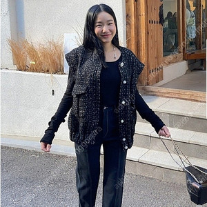 매니모어몽 트위드 봄버 블랙