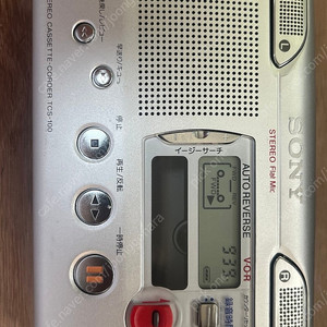 SONY TCS-100 녹음기 카세트 워크맨 소니 tcs100