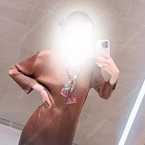 24년 12월 플리츠플리즈 먼슬리 원피스 브라운 새상품