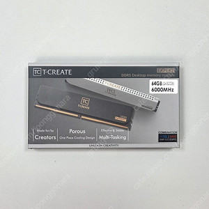 TeamGroup T-CREATE DDR5-6000 CL34 EXPERT 64GB(32Gx2) 메모리 판매합니다.