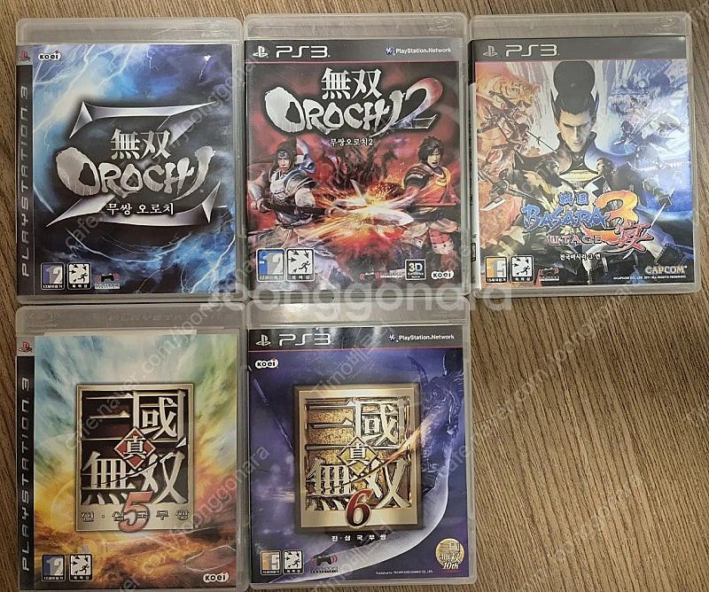 플스3(PS3) 무쌍 5종 판매합니다.--0