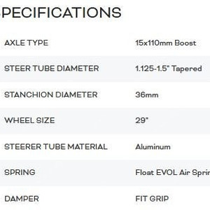 FOX 36 Rhythm 29" Fork
