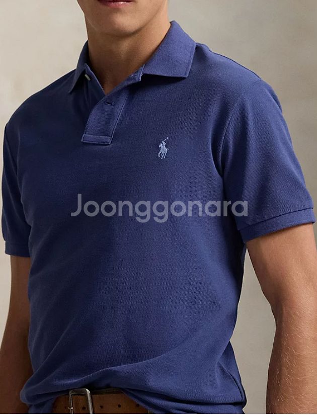 폴로 커스텀핏 메쉬 폴로 셔츠 / PK티 / 네이비 /...--0