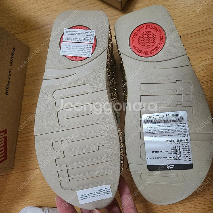 핏플랍 샌들 골드 230--3