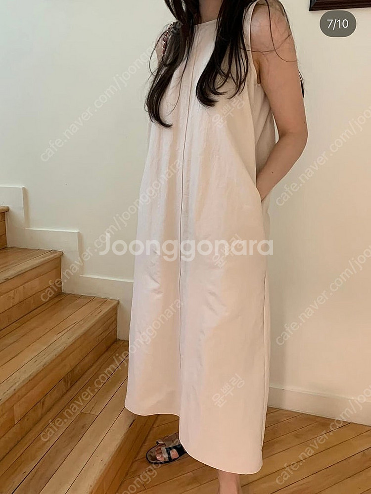 워닌 해이원 썸머원피스 연핑크베이지--0