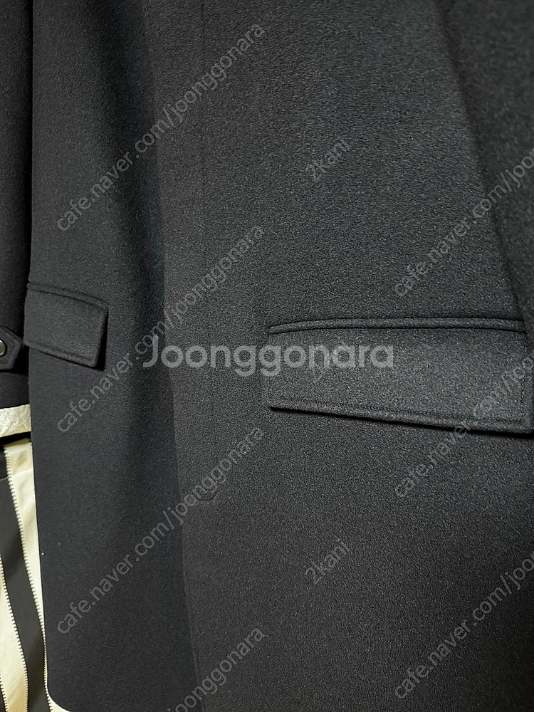 셔터 shirter 멜튼 울 발마칸코트 다크네이비 L사...--3