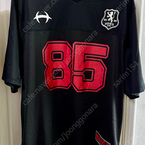 HDEX 럭비 저지 매쉬 숏 슬리브 (Black)