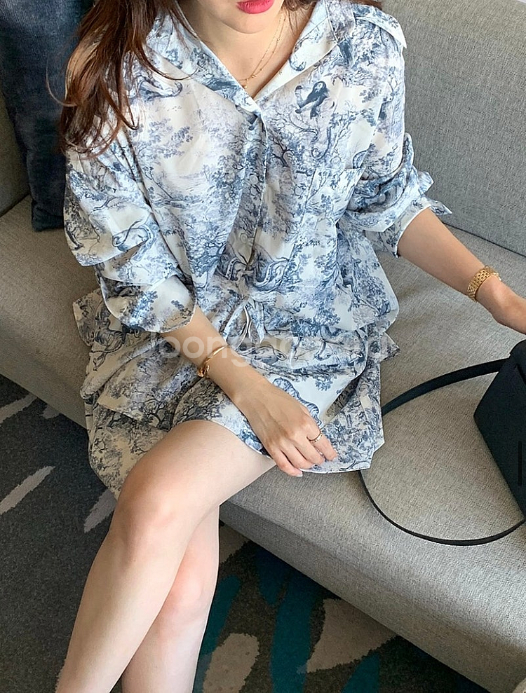 바이씨니 호랑이 세트 블루 새상품--2